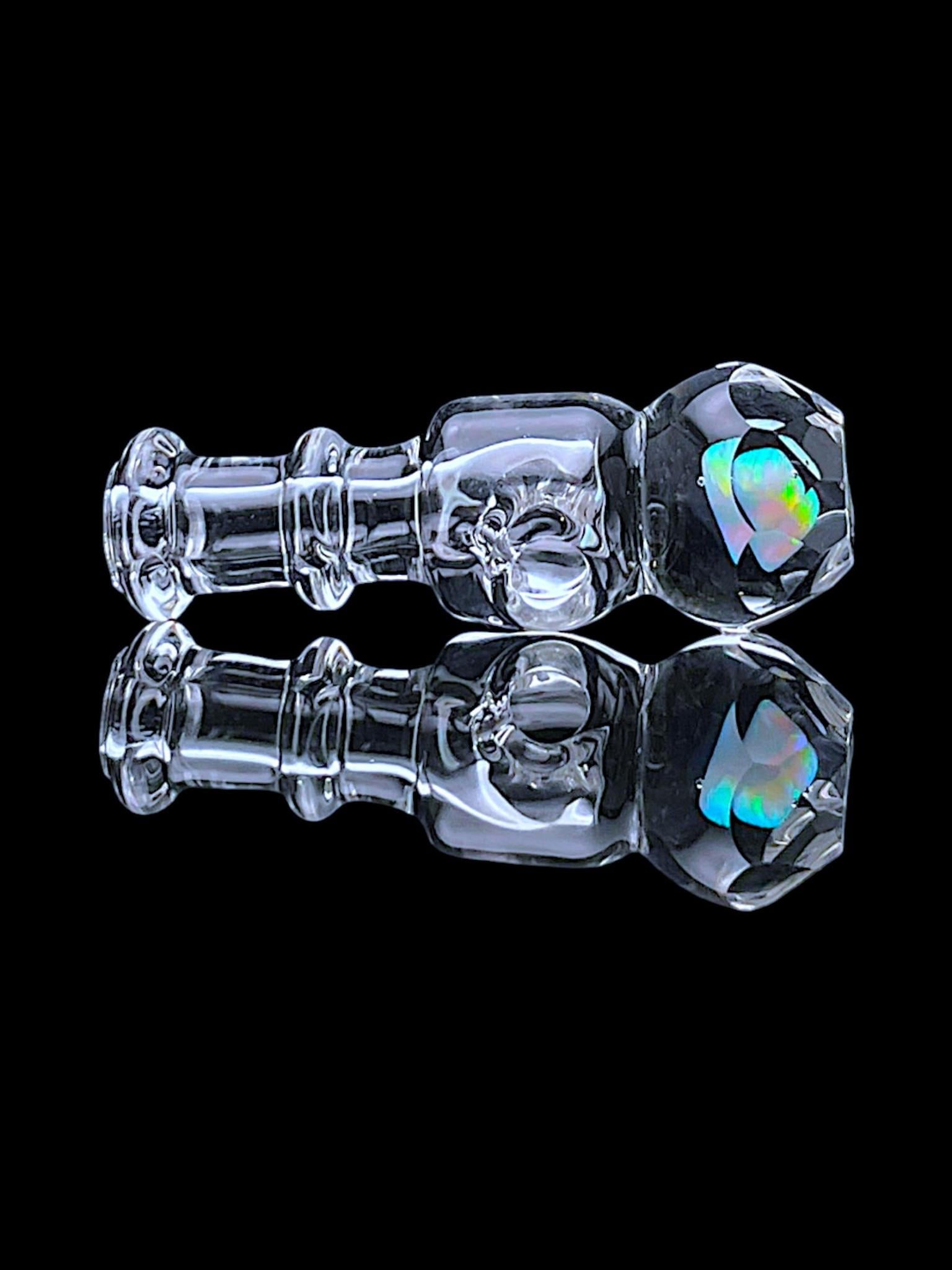 IRIDESCENT GLASS: FACETED OPAL NEW PEAK/PROXY JOYSTICK CAP - Image 12