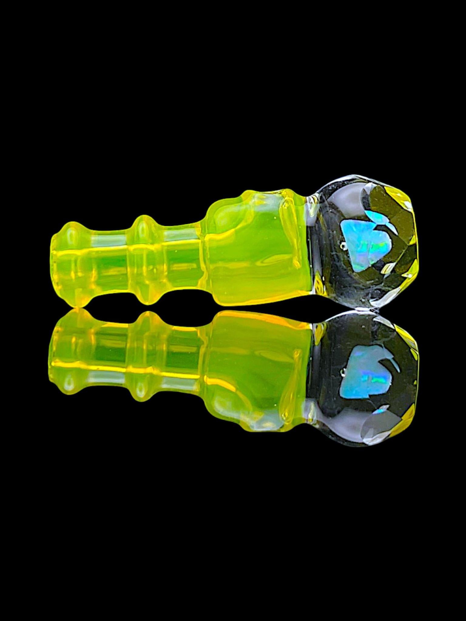 IRIDESCENT GLASS: FACETED OPAL NEW PEAK/PROXY JOYSTICK CAP - Image 10