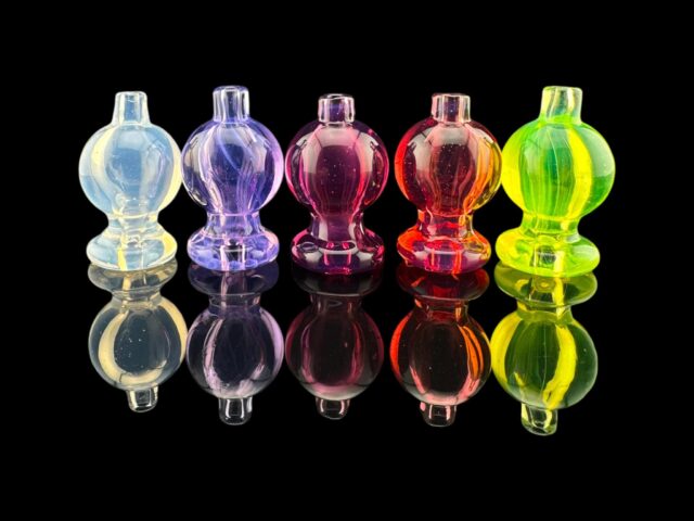 IRIDESCENT GLASS: FULL COLOR PUFFCO/CARTA BUBBLE CAP