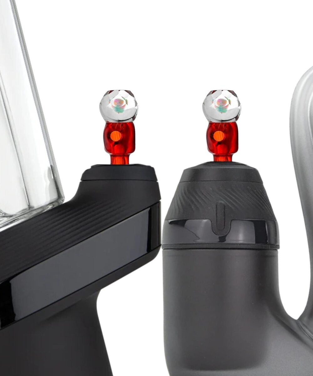 IRIDESCENT GLASS: FACETED OPAL NEW PEAK/PROXY JOYSTICK CAP