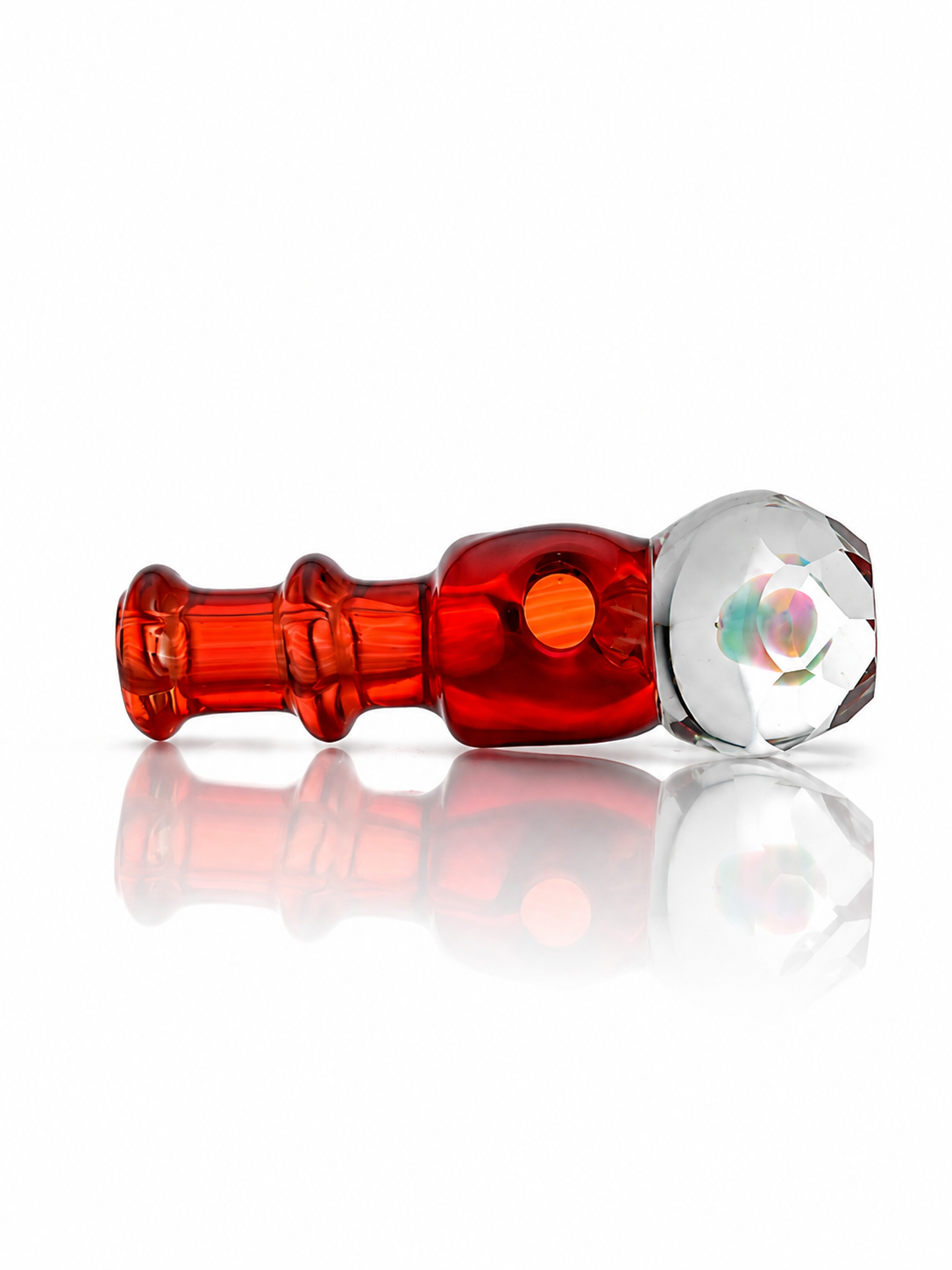 IRIDESCENT GLASS: FACETED OPAL NEW PEAK/PROXY JOYSTICK CAP - Image 2