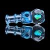 IRIDESCENT GLASS: FACETED OPAL NEW PEAK/PROXY JOYSTICK CAP - Image 5