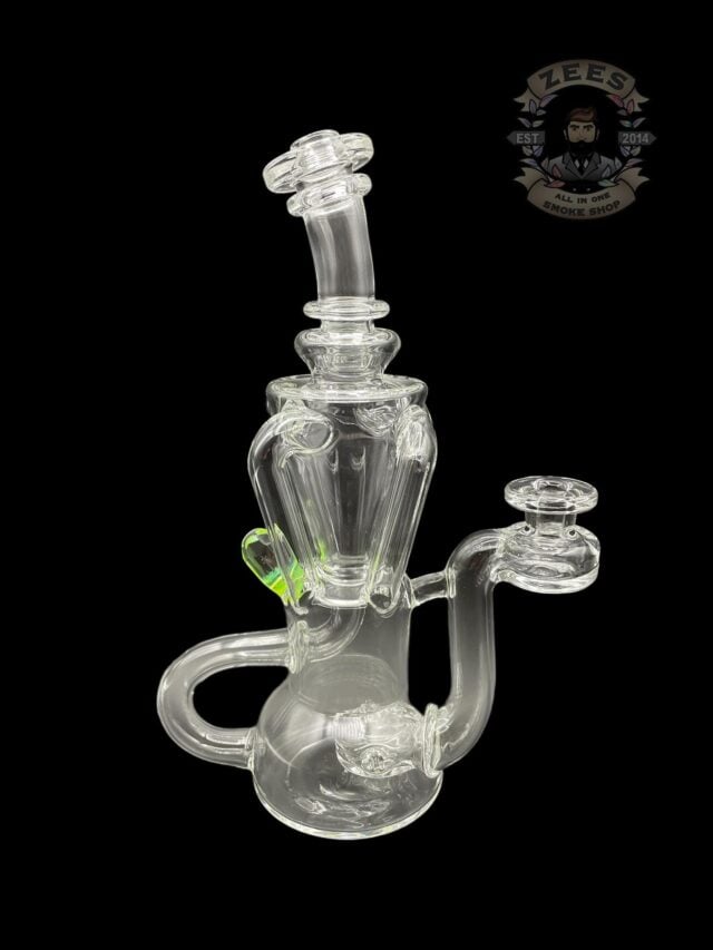 HEART AND MIND GLASS: SLYME FACETED ENCASED OPAL QUAD RECYCLER