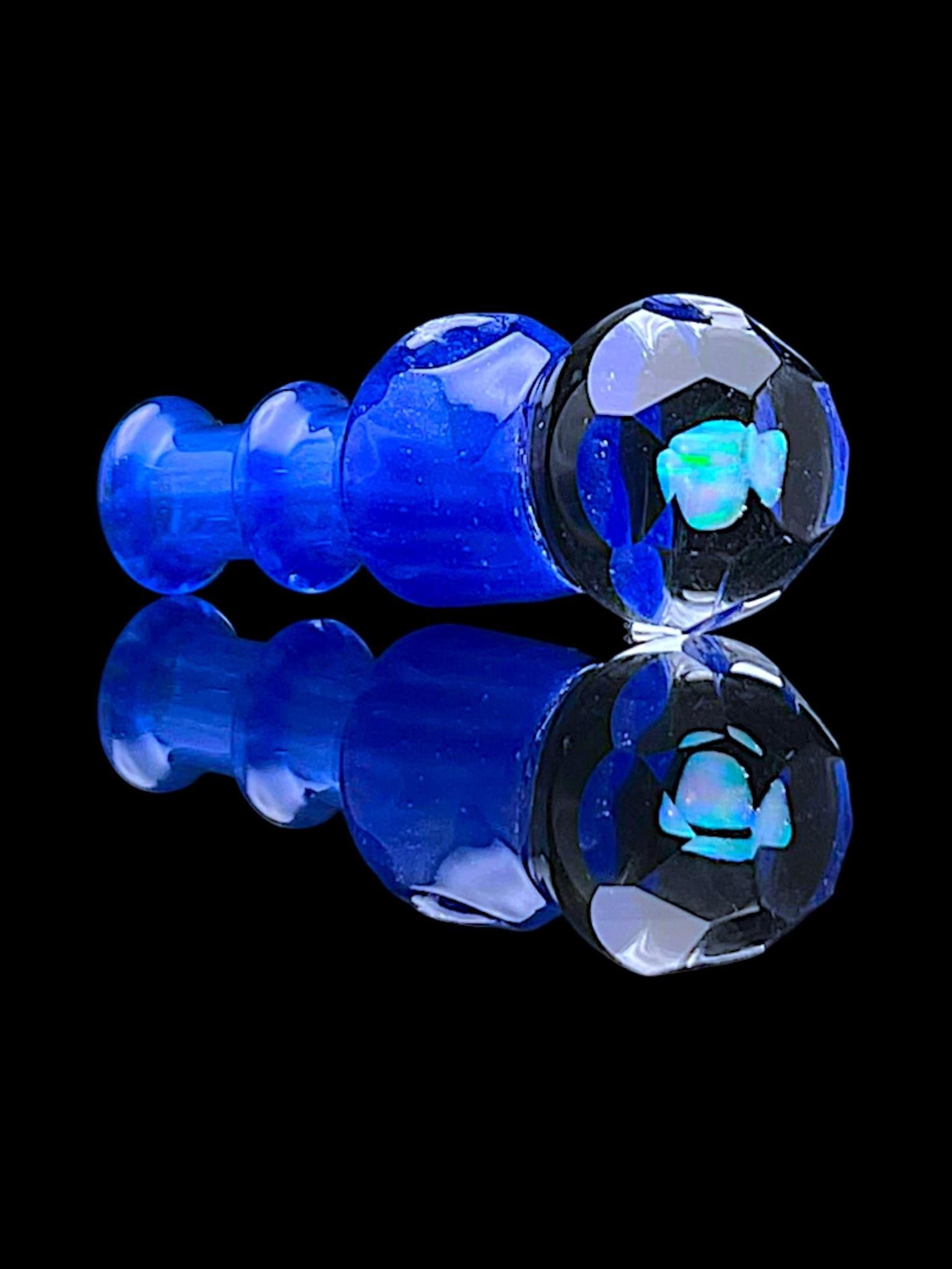 IRIDESCENT GLASS: FACETED OPAL NEW PEAK/PROXY JOYSTICK CAP - Image 7