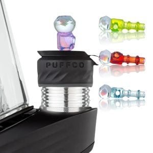IRIDESCENT GLASS: FACETED PUFFCO PEAK PRO 3DXL JOYSTICK CAP