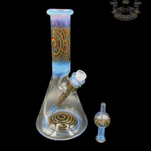 IAN S GLASS: GHOST RAINBOW WIG WAG PULL TUBE #5