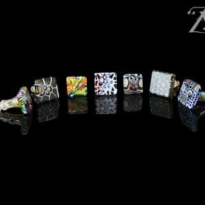 HEFE GLASS: MURRINE TILE CROPAL 3DXL PEAK PRO JOYSTICK CAP