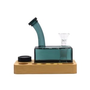 SMOQ GLASS: WOODEN TRAY GLASS SET