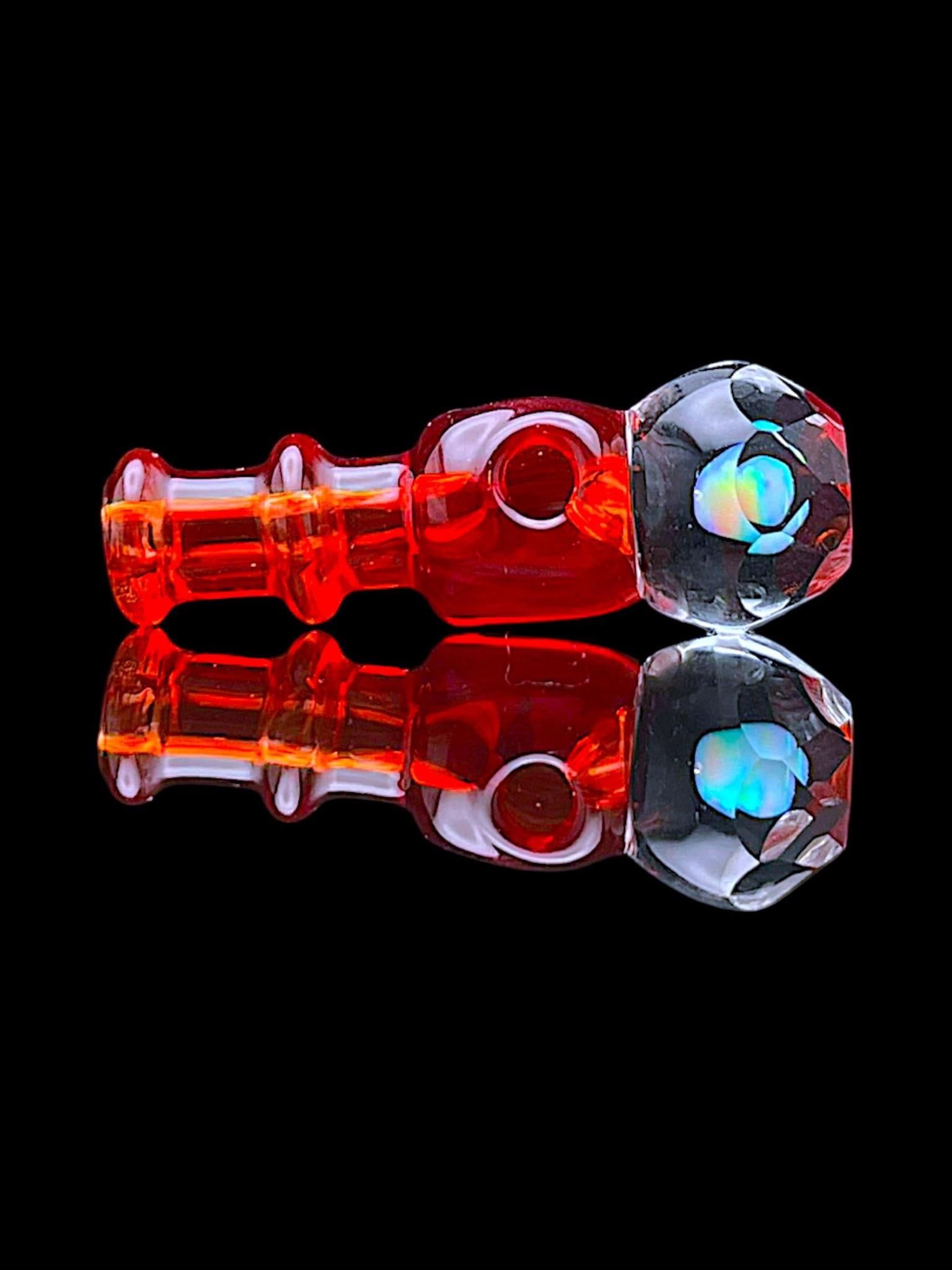 IRIDESCENT GLASS: FACETED OPAL NEW PEAK/PROXY JOYSTICK CAP - Image 9