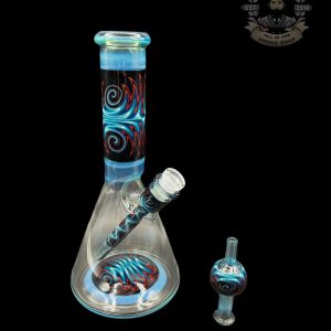 IAN S GLASS: GHOST BLUE WIG WAG PULL TUBE #3