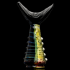 CALI BEAR GLASS: WHALE TAIL DRY TOP PUFFCO PEAK GLASS ATTACHMENT - Image 2