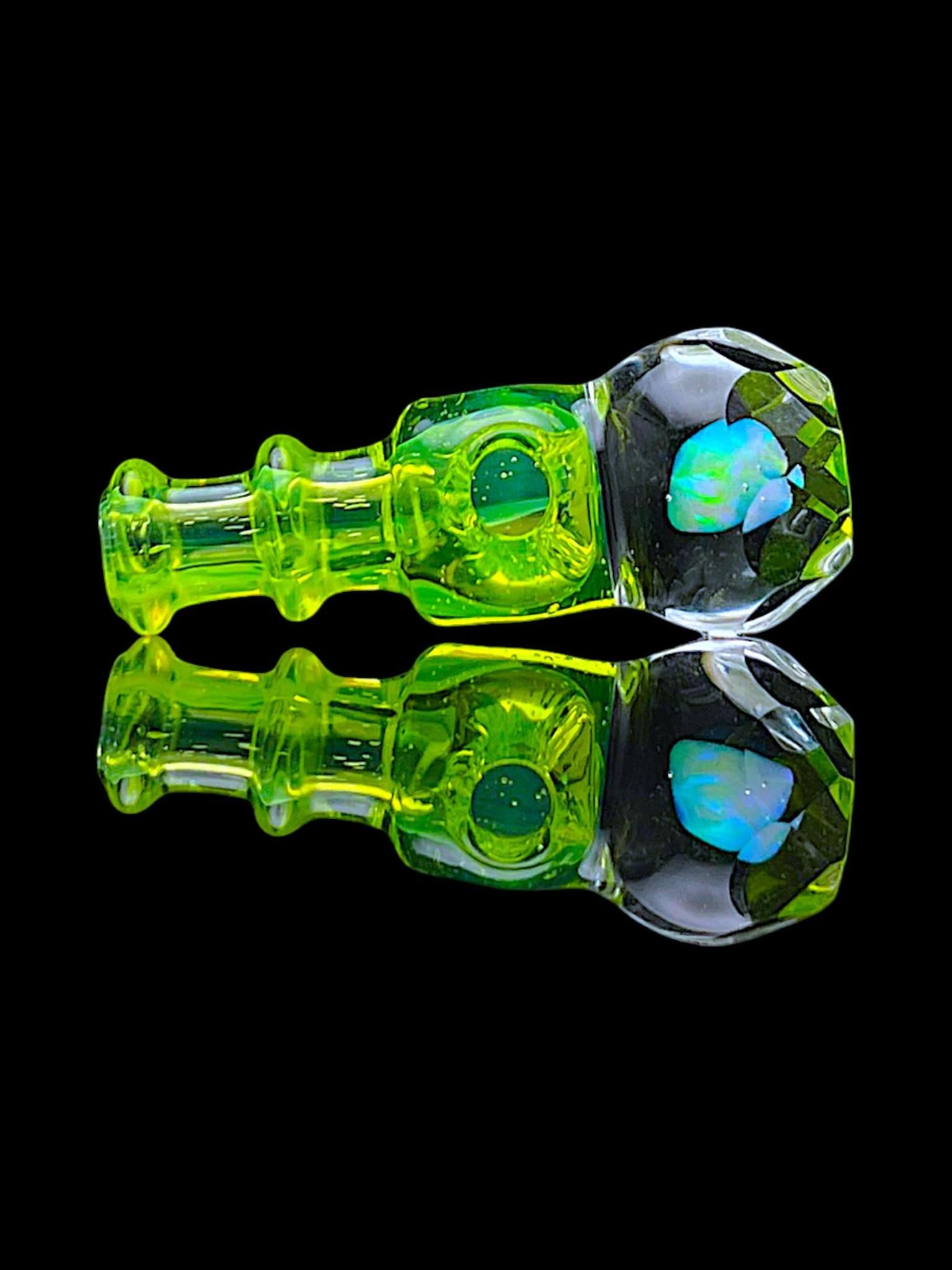 IRIDESCENT GLASS: FACETED OPAL NEW PEAK/PROXY JOYSTICK CAP - Image 8