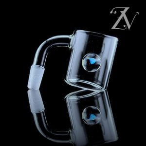 IRIDESCENT GLASS: ENCASED OPAL BANGER ADAPTER PUFFCO PROXY ATTACHMENT