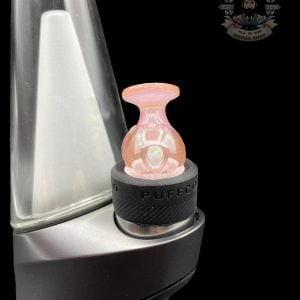 SOUP GLASS: FULLY WORKED ENCASED OPAL PUFFCO PEAK BUBBLE CAP (19-36)