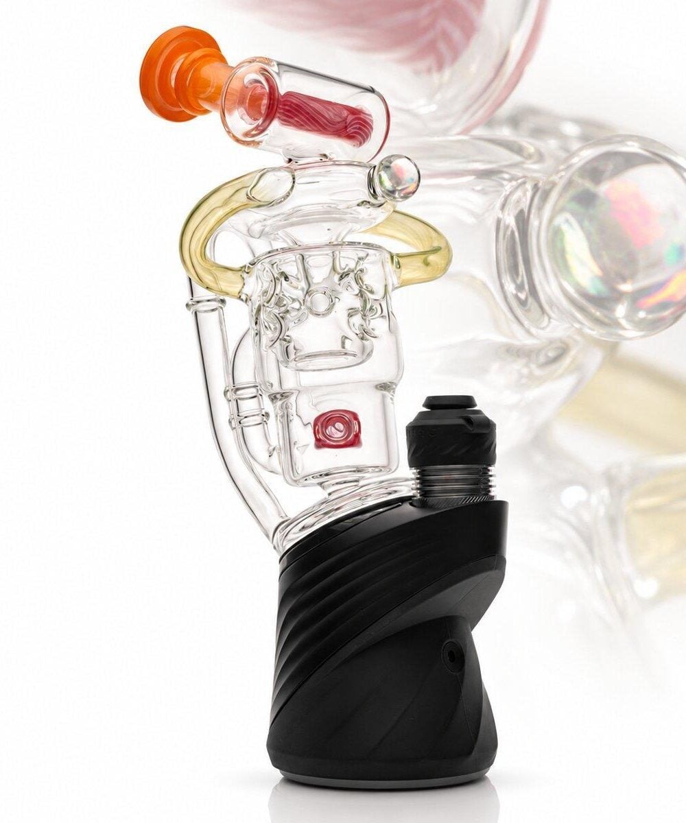 CALI BEAR GLASS: SWISS HALO RECYCLER PUFFCO PEAK GLASS ATTACHMENT