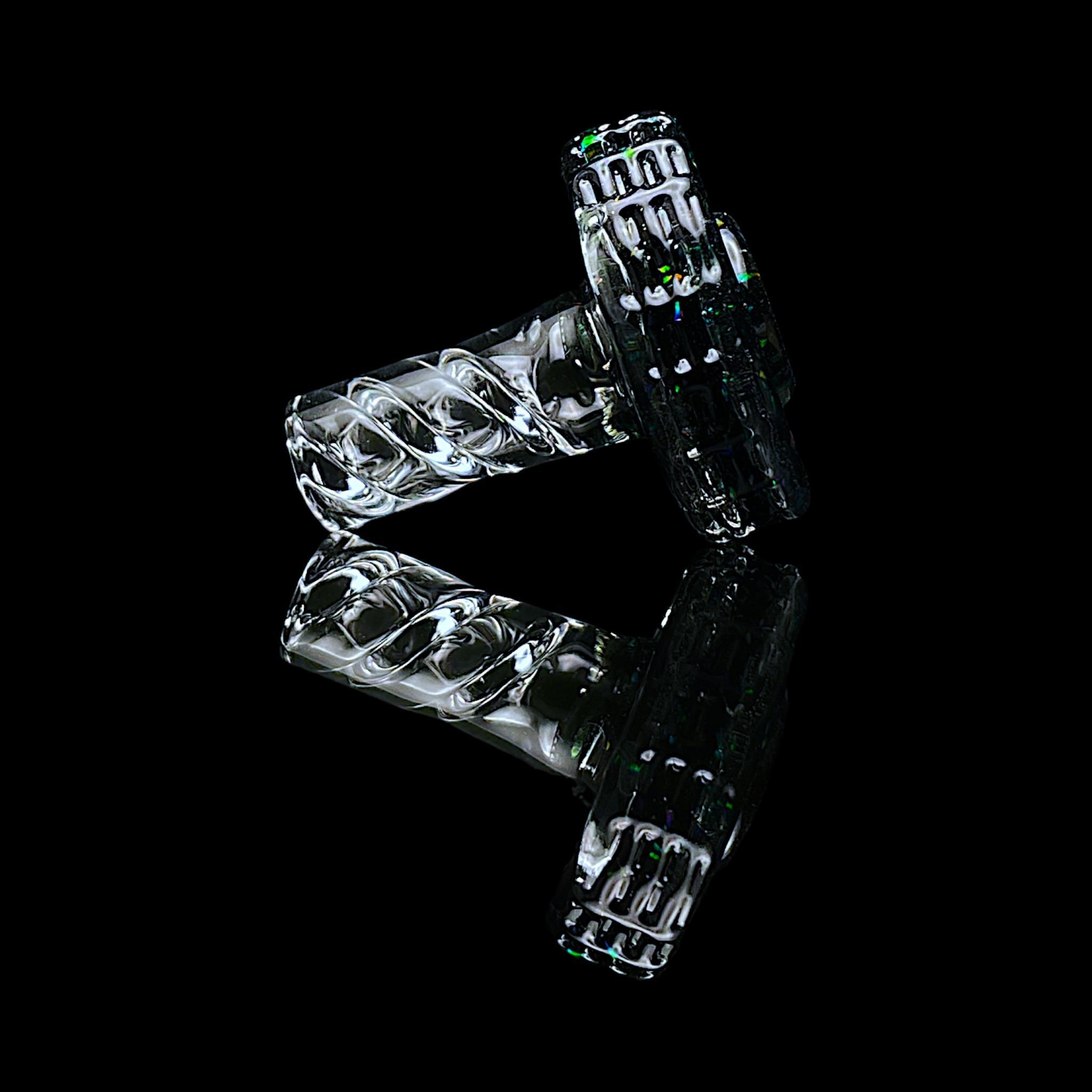 NIB GLASS: DICHRO/CROPAL ACCENTED BOLT 3DXL PEAK PRO JOYSTICK SPINNER CAP - Image 14