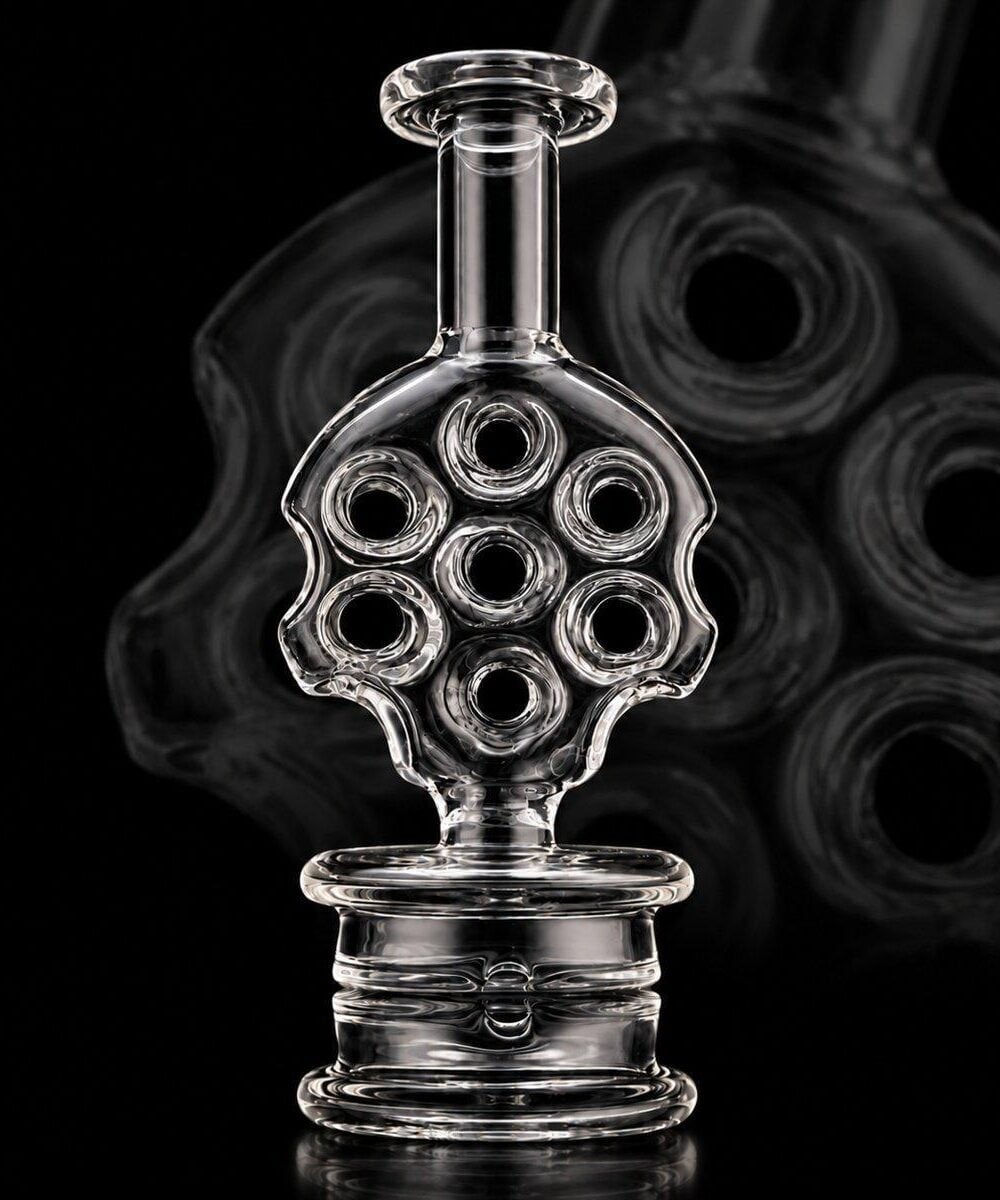 Alternative view of IRIDESCENT GLASS: SWISS DRY TOP PUFFCO PEAK GLASS ATTACHMENT