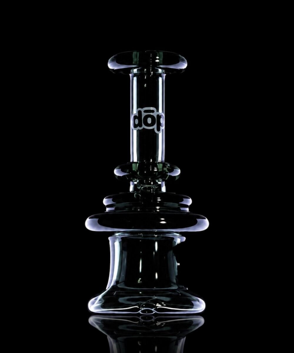 DOP GLASS: DRY BELL PUFFCO PEAK GLASS ATTACHMENT
