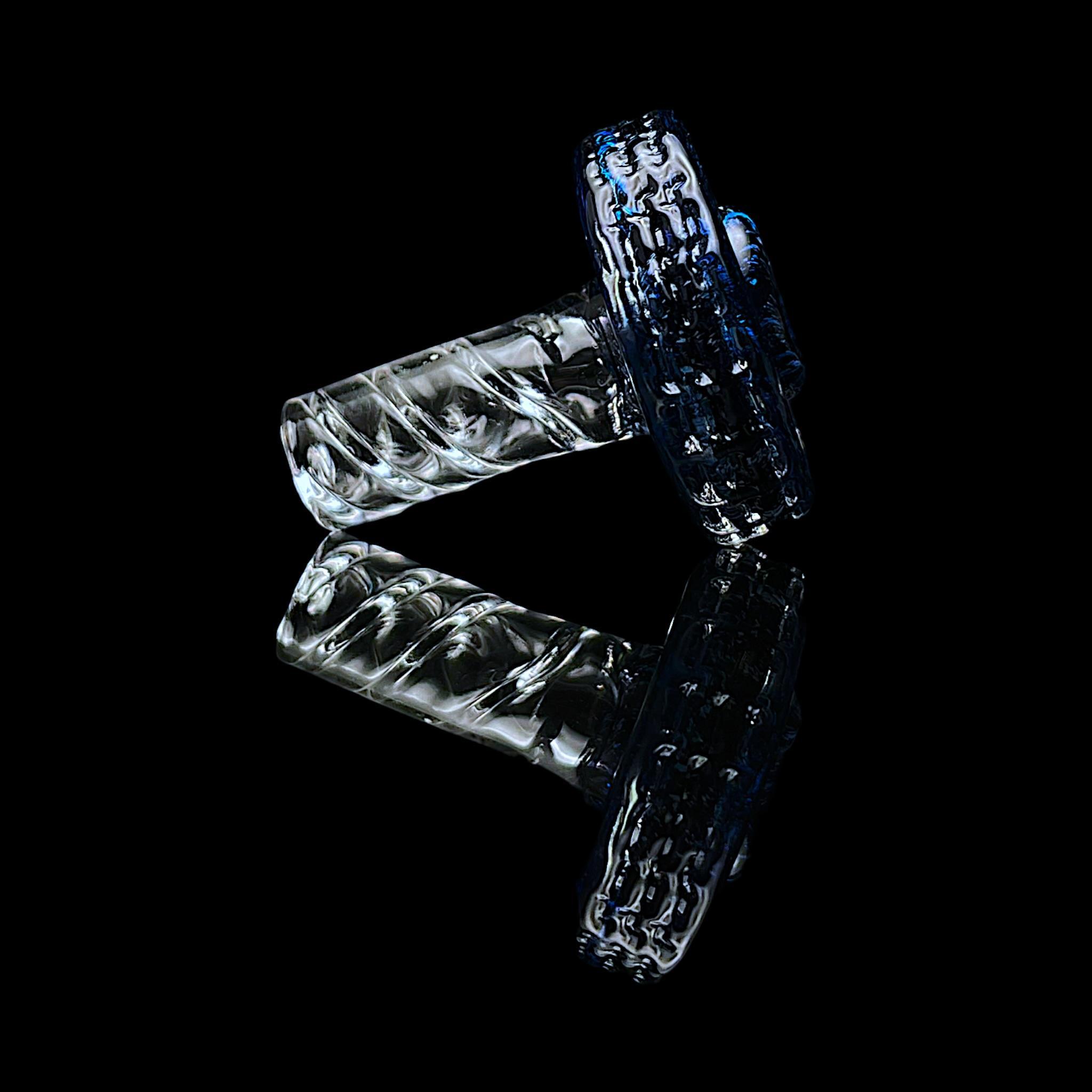 NIB GLASS: DICHRO/CROPAL ACCENTED BOLT 3DXL PEAK PRO JOYSTICK SPINNER CAP - Image 3