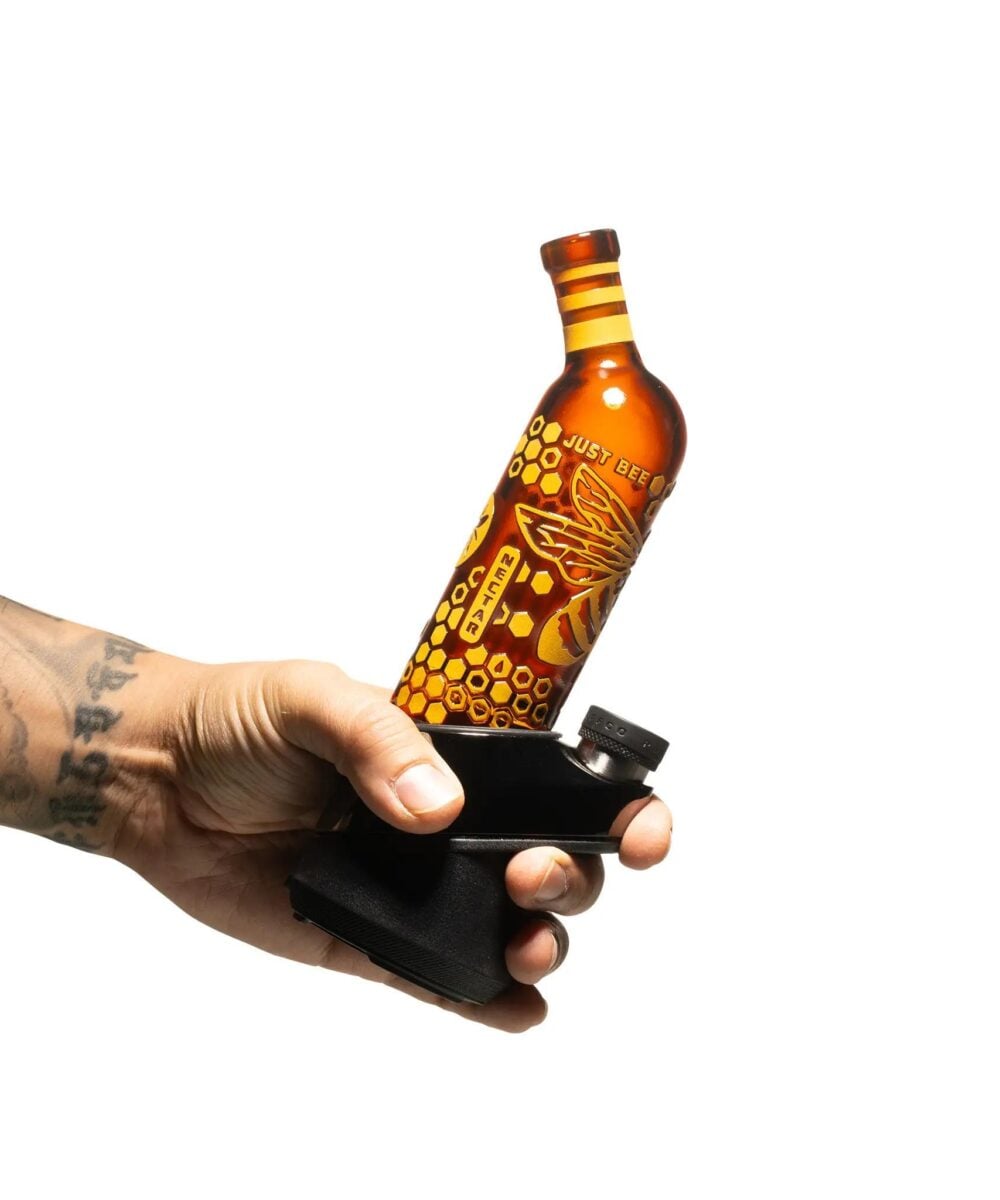 Alternative view of MILKY WAY GLASS: NECTAR PUFFCO PEAK GLASS ATTACHMENT