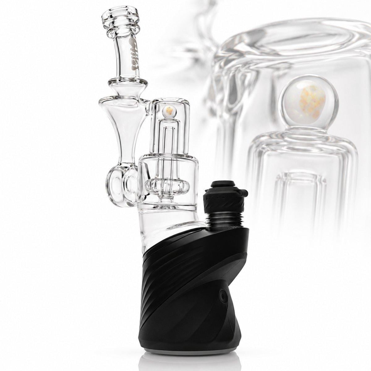 CALI BEAR GLASS: DONUT RBR RECYCLER PUFFCO PEAK GLASS ATTACHMENT
