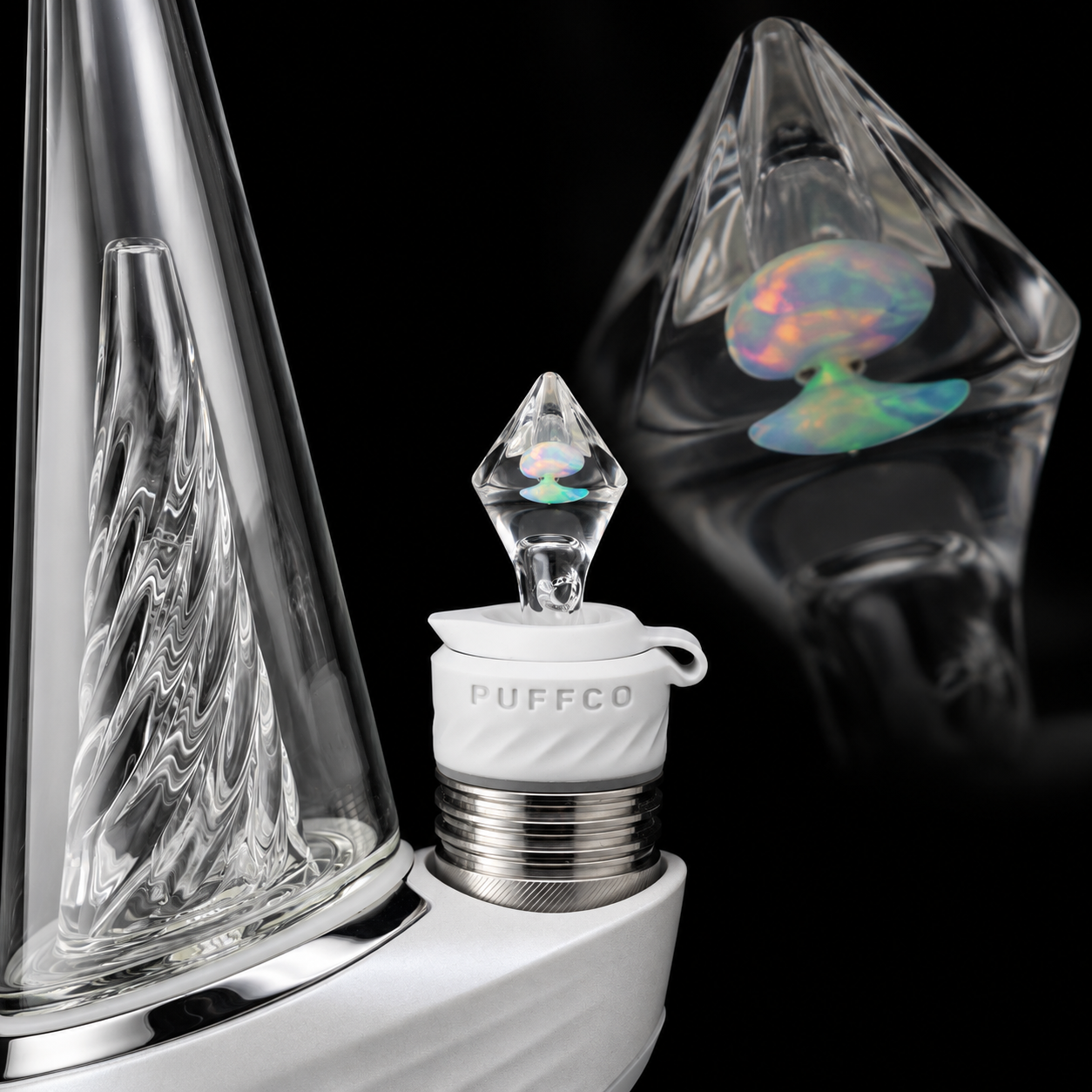 OTW GLASS: CLEAR FACETED OPAL 3DXL PEAK PRO JOYSTICK CAP - Image 2