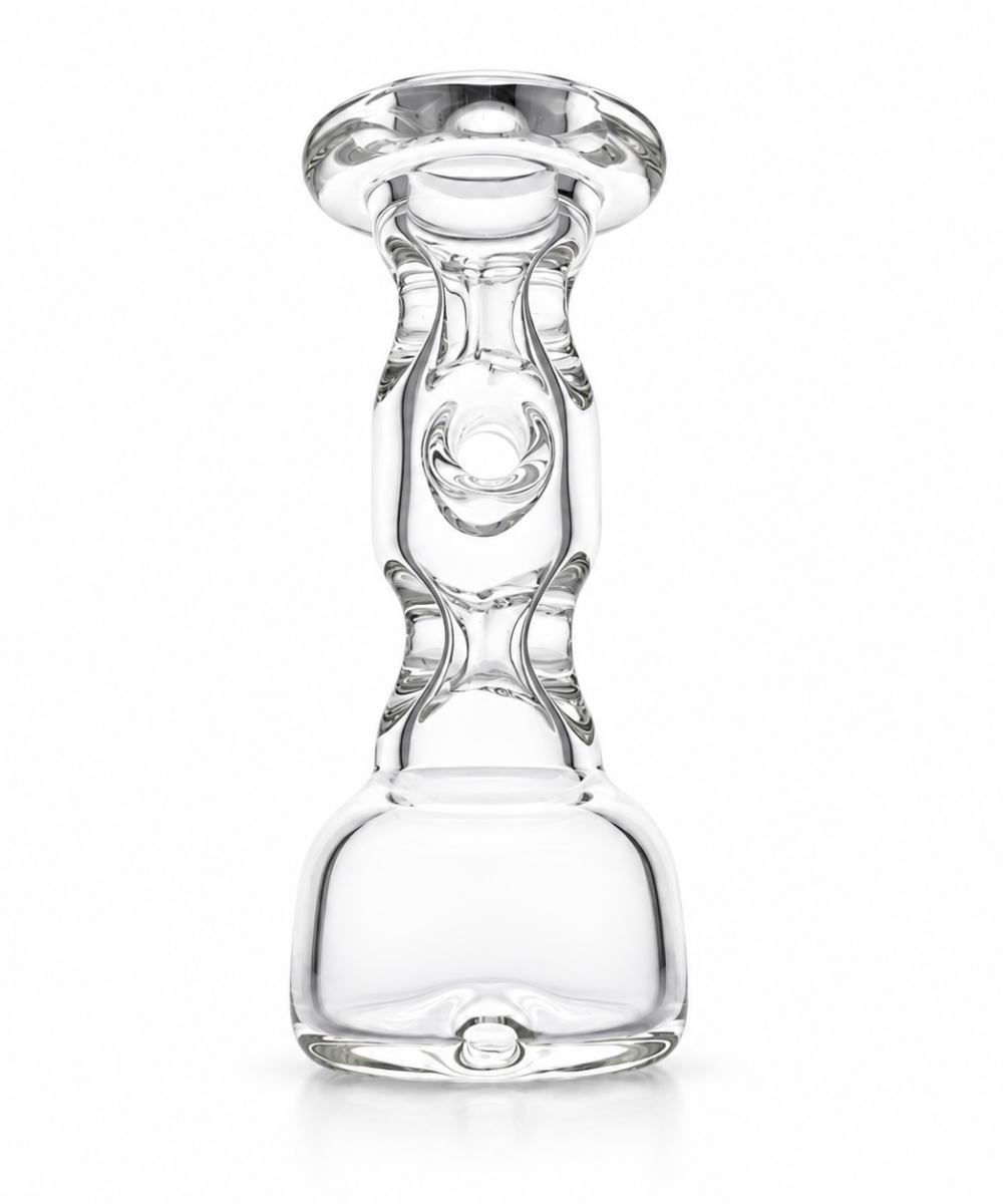 Alternative view of PIPPEN PIPPENGER GLASS: CLEAR COOLING COLUMN PUFFCO PEAK GLASS ATTACHMENT