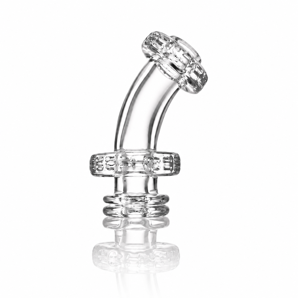 NIB GLASS: CLEAR BASIC PUFFCO PIVOT MOUTHPIECE
