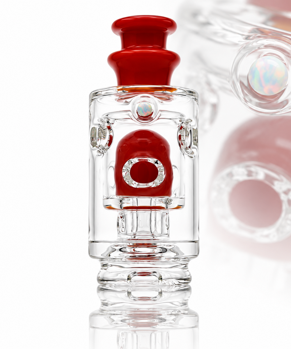 RANDOHM GLASS: STRAIGHT FAB PUFFCO PEAK GLASS ATTACHMENT