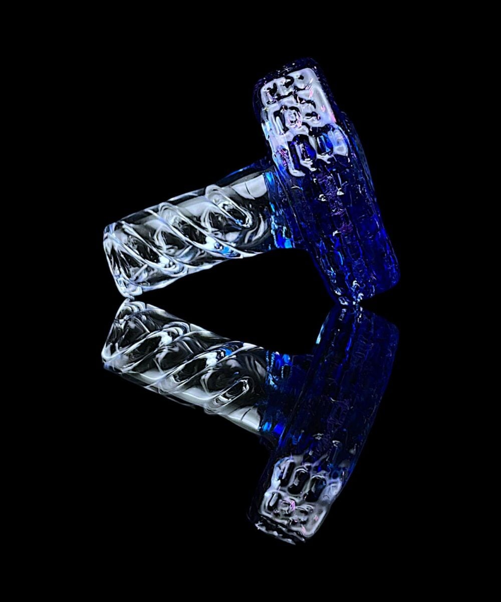 Alternative view of NIB GLASS: DICHRO/CROPAL ACCENTED BOLT 3DXL PEAK PRO JOYSTICK SPINNER CAP