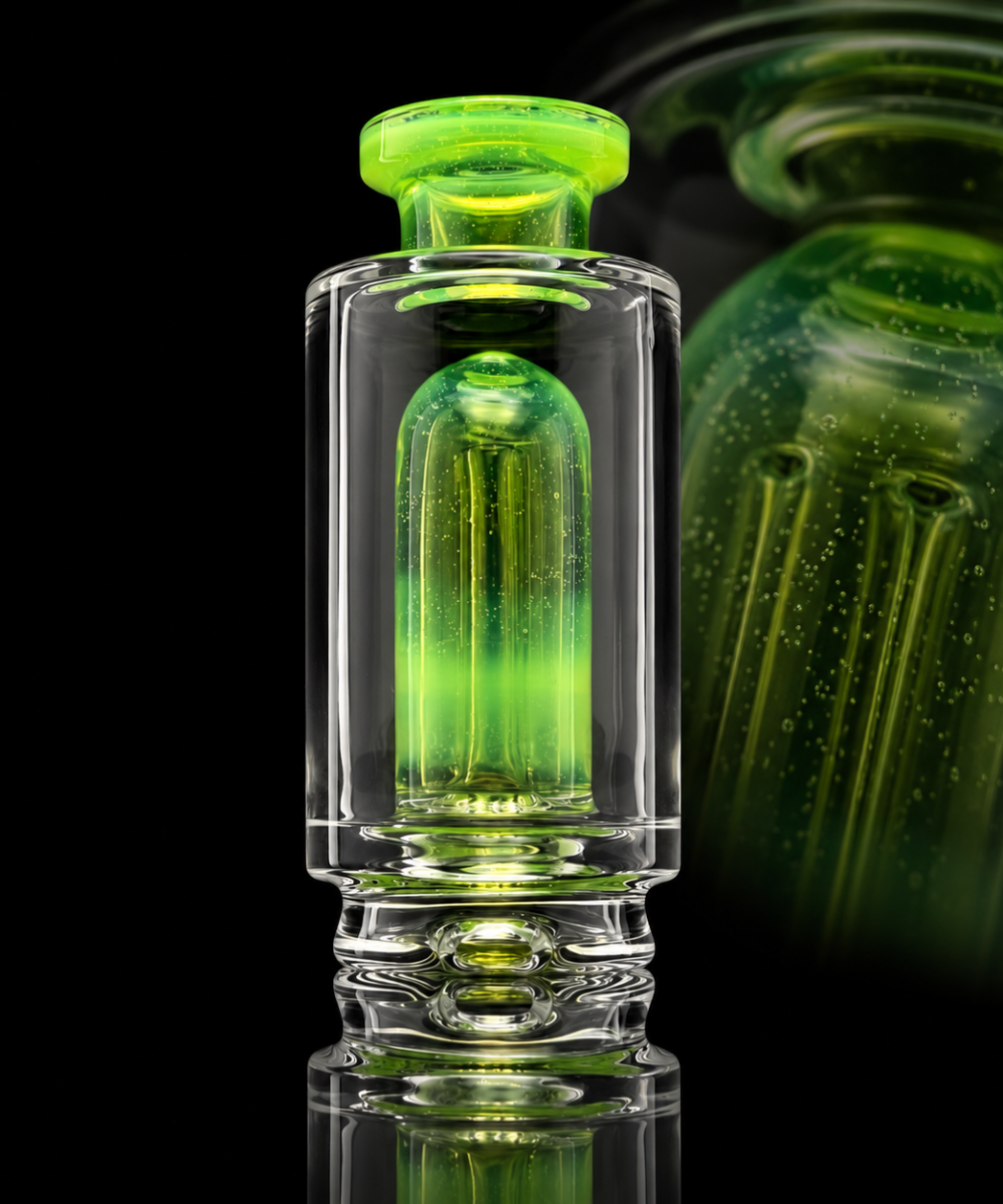 Alternative view of RANDOHM GLASS: MINI CHUGGER PUFFCO PEAK GLASS ATTACHMENT