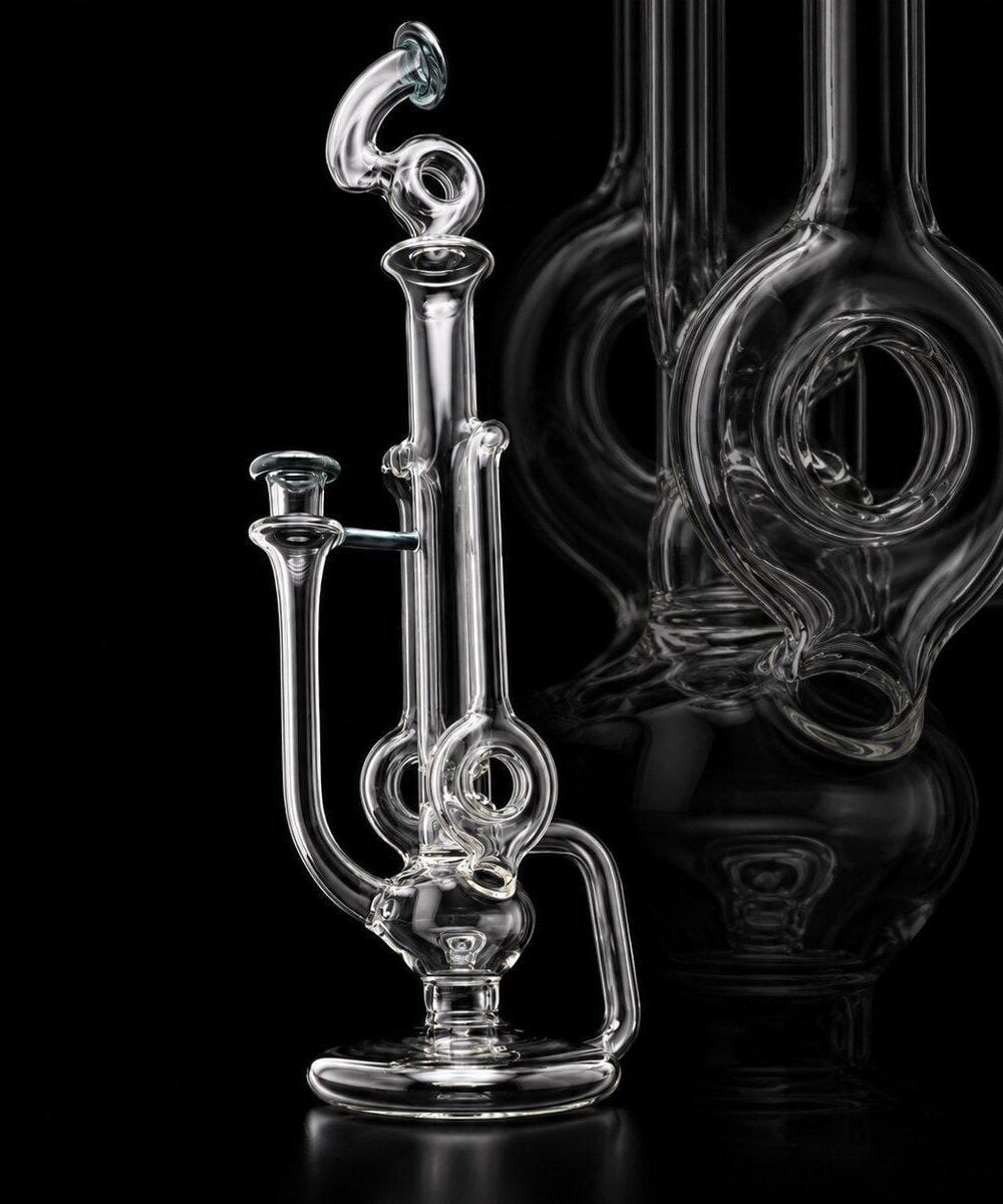 OTW GLASS: NEPTUNIUM DOUBLE DONUT TUBULAR RECYCLER