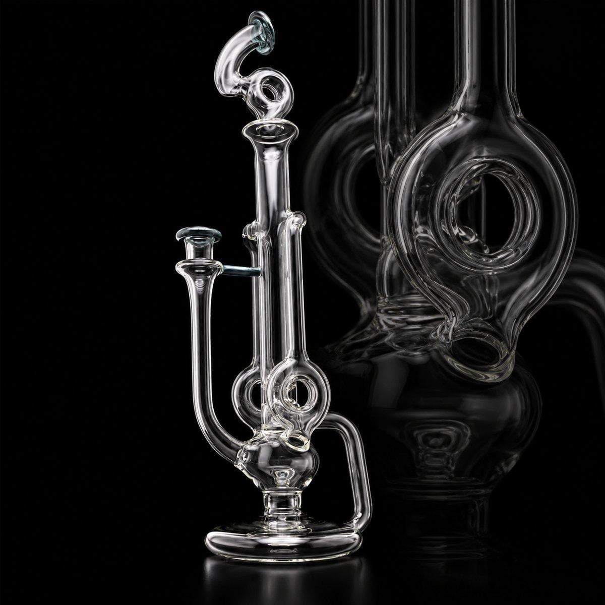 OTW GLASS: NEPTUNIUM DOUBLE DONUT TUBULAR RECYCLER