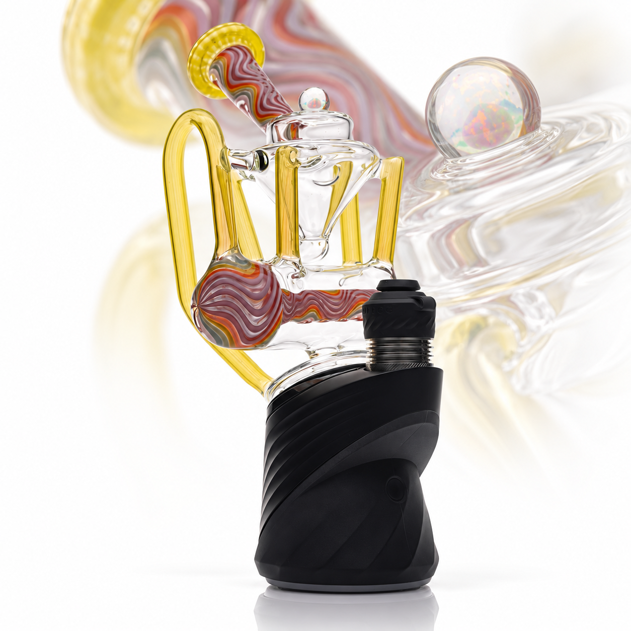 GLIIZY GLASS: INLINER RECYCLER PUFFCO PEAK GLASS ATTACHMENT