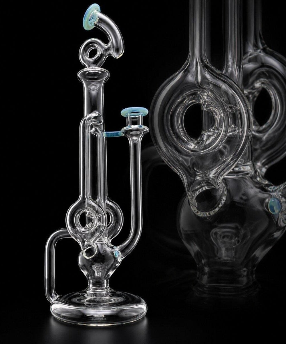 Alternative view of OTW GLASS: META DOUBLE DONUT TUBULAR RECYCLER