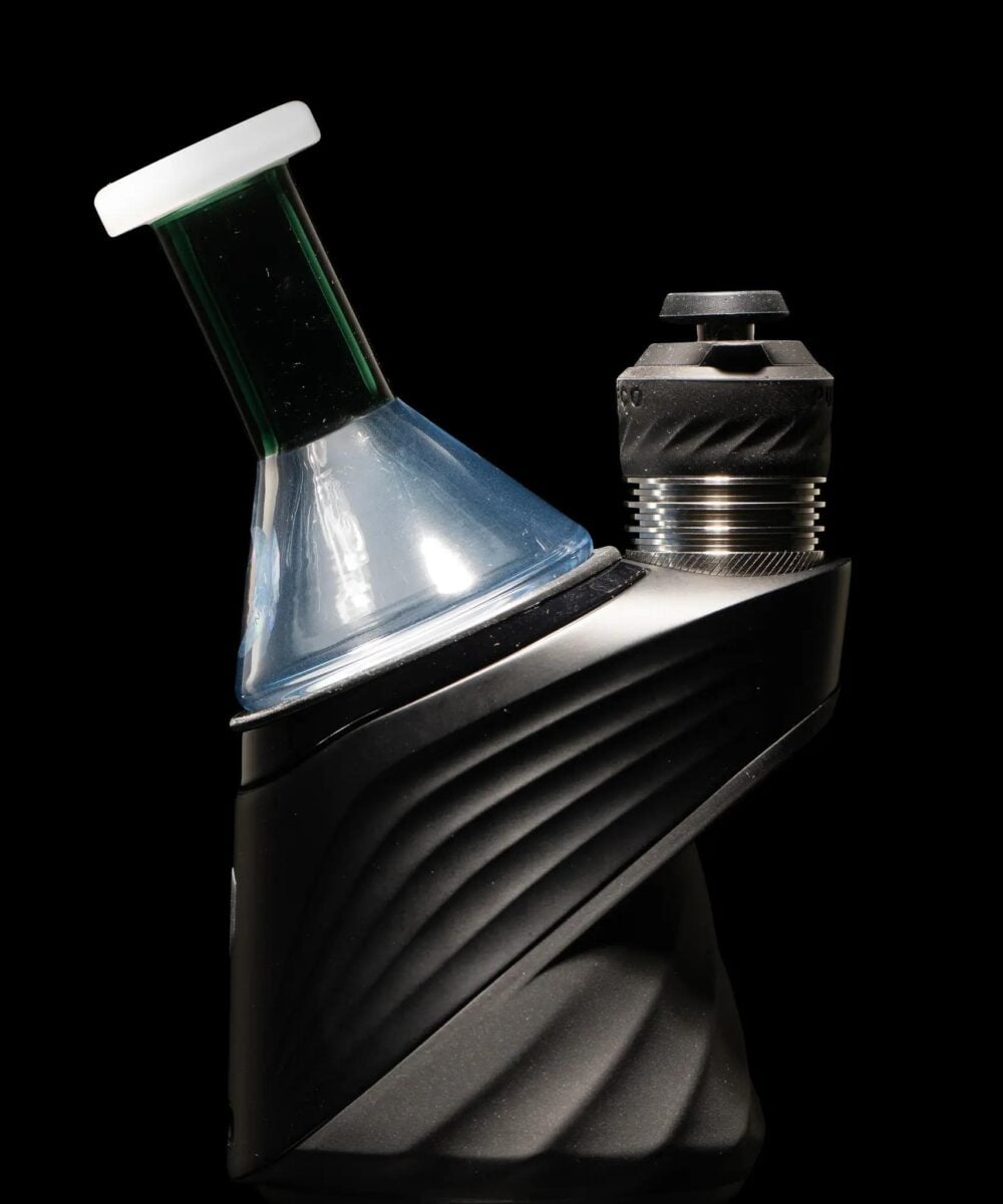 Alternative view of MILKY WAY GLASS: BLUEY DRY TOP PUFFCO PEAK GLASS ATTACHMENT