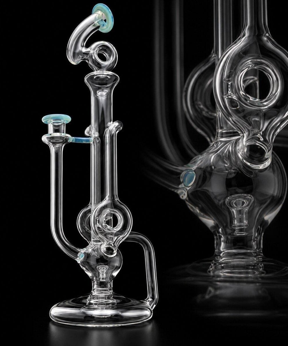 OTW GLASS: META DOUBLE DONUT TUBULAR RECYCLER