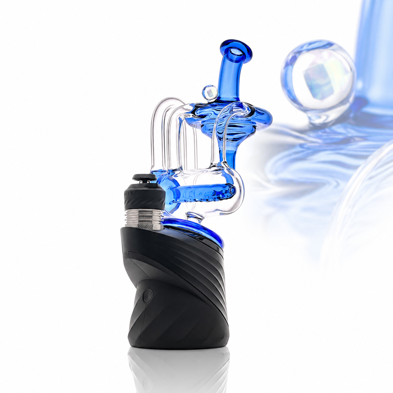 CALI BEAR GLASS: INLINE PERC RECYCLER PUFFCO PEAK GLASS ATTACHMENT - Image 5