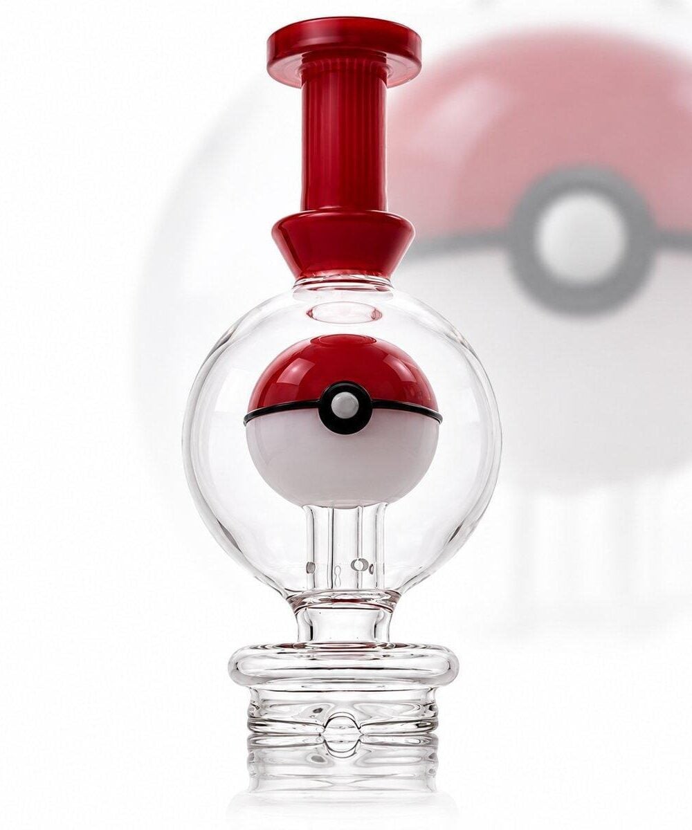 IRIDESCENT GLASS: POKEBALL PUFFCO PEAK GLASS ATTACHMENT