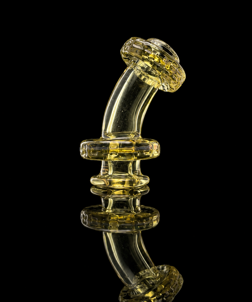 Alternative view of NIB GLASS: HEADY PIVOT MOUTHPIECE