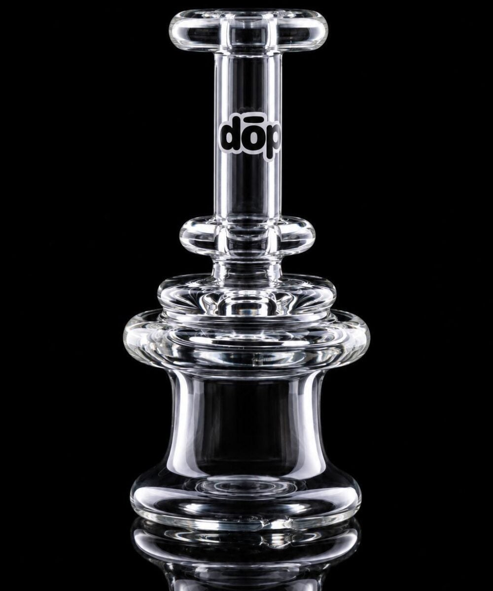 DOP GLASS: DRY BELL PUFFCO PEAK GLASS ATTACHMENT