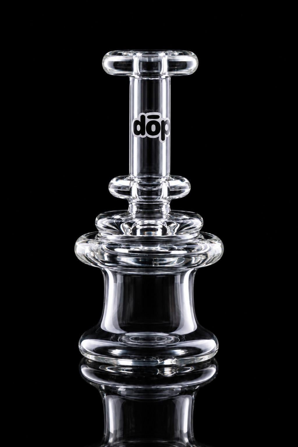 DOP GLASS: DRY BELL PUFFCO PEAK GLASS ATTACHMENT