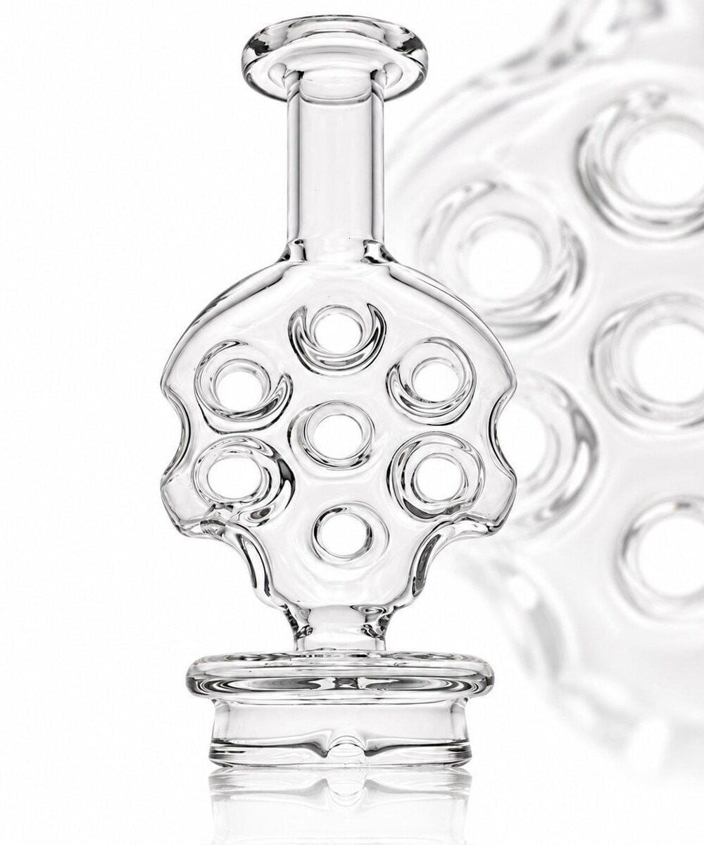 IRIDESCENT GLASS: SWISS DRY TOP PUFFCO PEAK GLASS ATTACHMENT