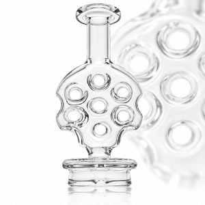 IRIDESCENT GLASS: SWISS DRY TOP PUFFCO PEAK GLASS ATTACHMENT
