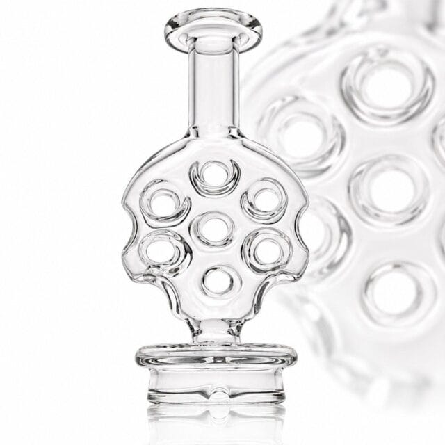 IRIDESCENT GLASS: SWISS DRY TOP PUFFCO PEAK GLASS ATTACHMENT