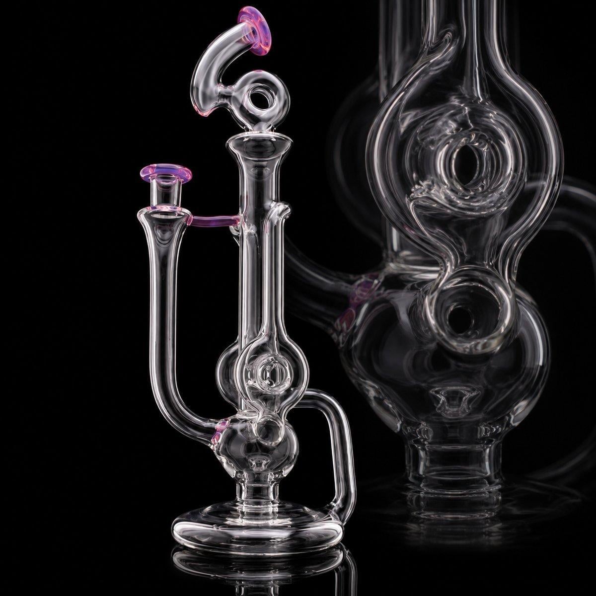 OTW GLASS: KARMALINE DOUBLE DONUT TUBULAR RECYCLER