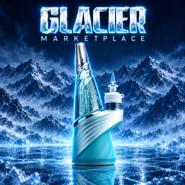 IRIDESCENT GLASS: GLACIER MARKETPLACE PUFFCO PEAK PRO 3DXL JOYSTICK CAP