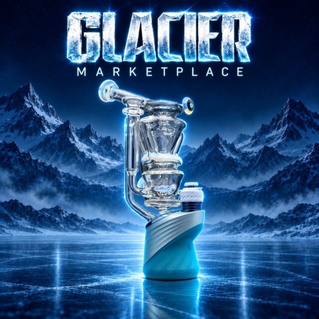 KYRU GLASS: GLACIER MARKETPLACE PUFFCO PEAK GLASS ATTACHMENT
