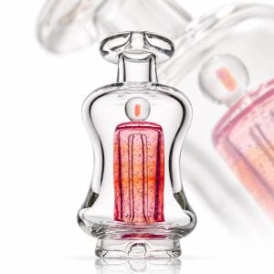 ORGANIK GLASS: CRUSHED OPAL PUFFCO PEAK GLASS ATTACHMENT