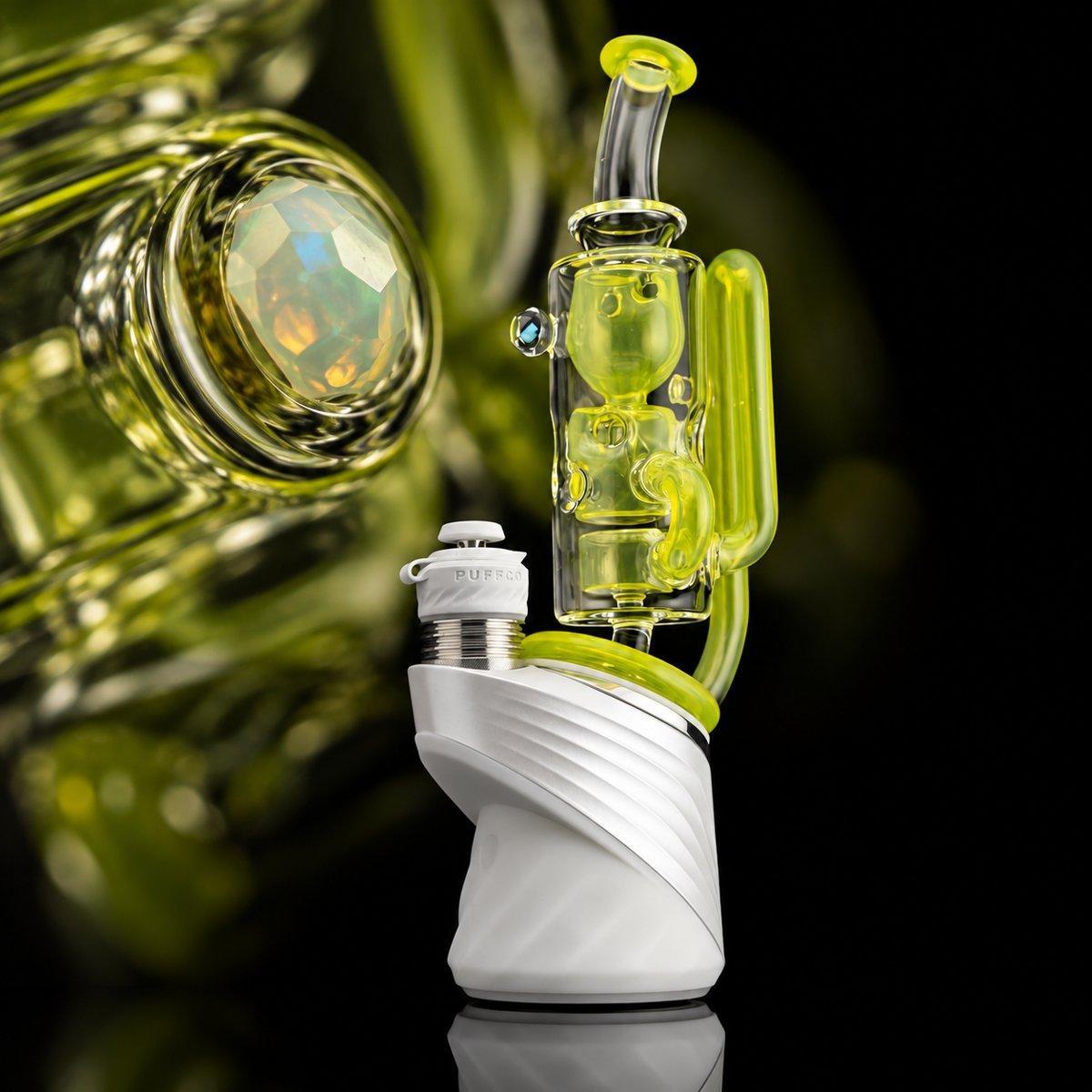 IRIDESCENT GLASS: SUPERIOR FACETED INCYCLER PUFFCO PEAK GLASS ATTACHMENT - Image 4
